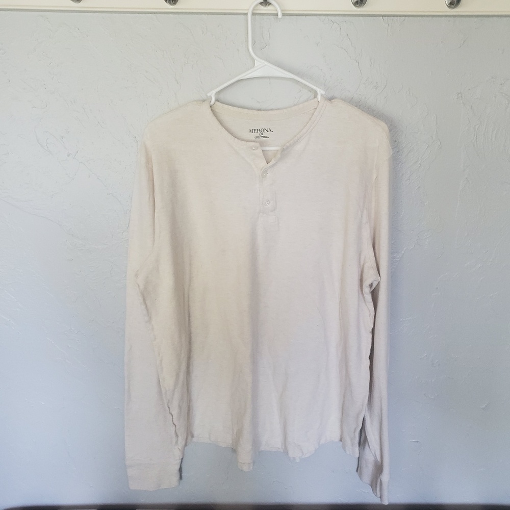 Cream Henley Shirt